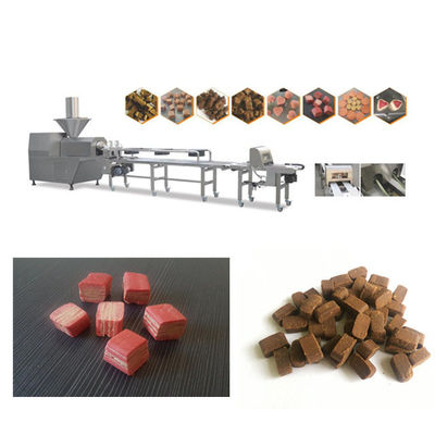 Perawatan Gigi Lembut Cold Extruder Garis Pengolahan Makanan Hewan Peliharaan Dengan Layar Sentuh