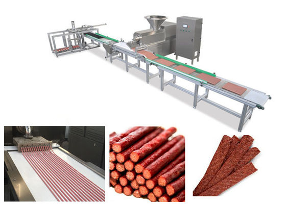 Jalur Meaty Strip Pet Makanan Otomatis Penuh Rapat Tenaga Kerja Hemat Food Grade