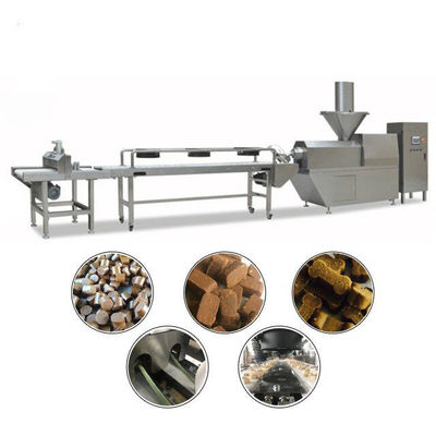 Dendeng Daging Anjing Lembut Mengunyah Lini Produksi Makanan Hewan Siemens PLC