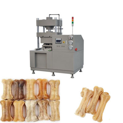 Mesin Makanan Anjing Otomatisasi Produktivitas Tinggi Untuk Penekan Kulit Mentah / Tulang