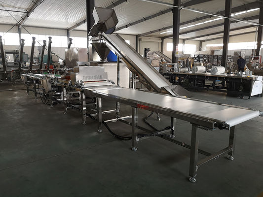 CE Disetujui Jalur Pemrosesan Makanan Hewan / Dog Snacks Stick Shape Meat Strip Processing Line
