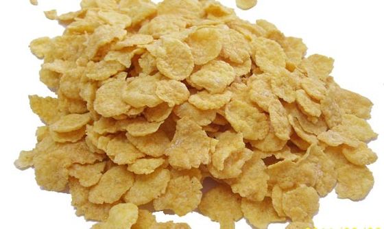 CE Corn Flakes Jalur Pengolahan Puff Snack Sarapan Sereal Ekstrusi Siemens Motor