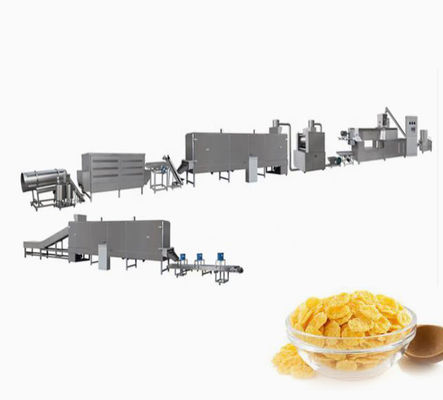 Jagung serpih jalur produksi / Corn Flakes Roaster dengan Sertifikat CE