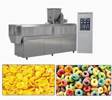 Jagung Otomatis Flakes Pengolahan Line, Sereal Sarapan Rumah Popcorn Mesin