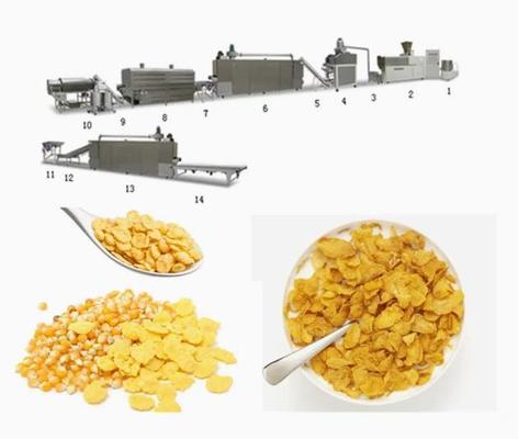 Mesin Produksi Sereal Corn Flakes Ekonomis / Mesin Pembuat Rice Flakes