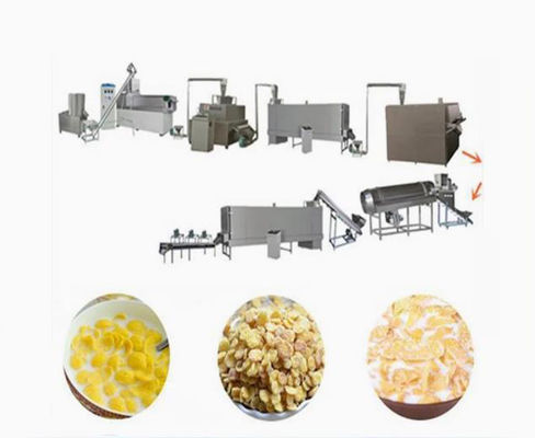 Jalur pemrosesan serpihan jagung nutrisi tinggi dengan sistem kontrol PLC