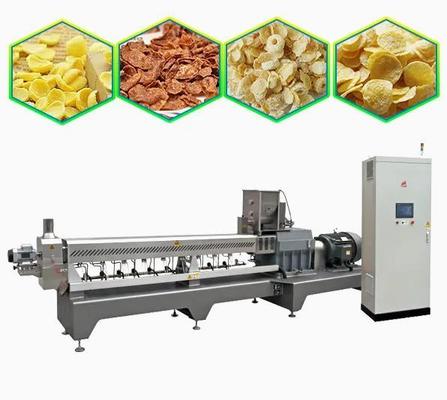 Sepenuhnya otomatis Corn Flakes Processing Line, mesin pembuat makanan ringan