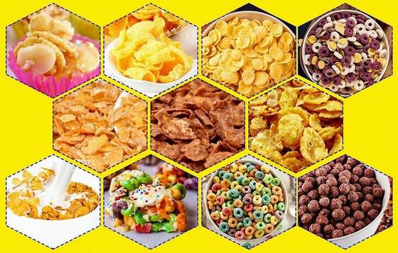 Sepenuhnya otomatis Corn Flakes Processing Line, mesin pembuat makanan ringan