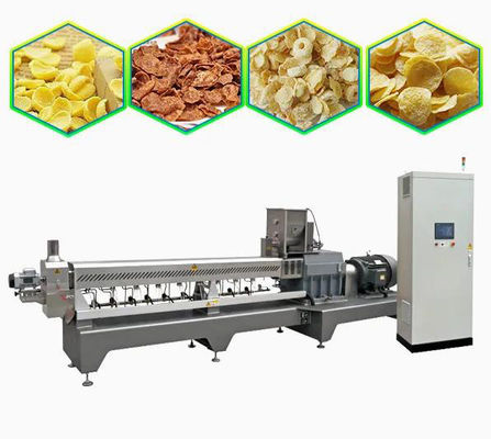 Corn Flakes Breakfast Snack Production Line dilengkapi dengan Packing Machine