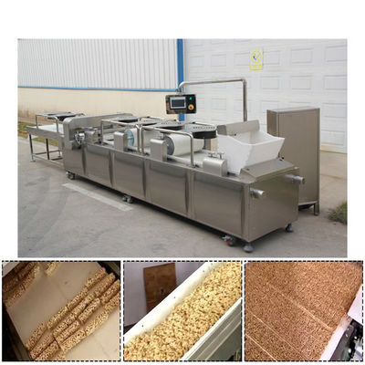 High Output 200 - 400kg / jam Mesin pembuat bar kacang tanah, mesin pembuat camilan