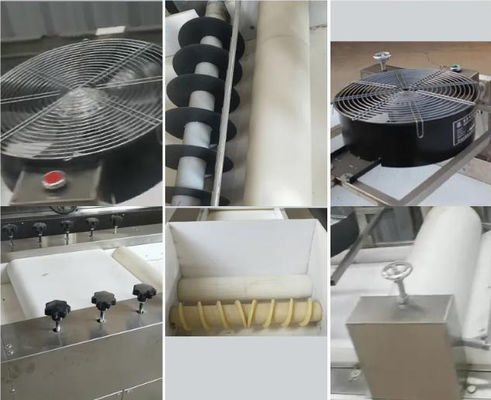 Roller Perataan dan Cutting Peanut Candy Bar Membuat Mesin SUS304 Material