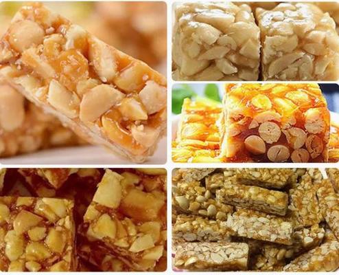 Mesin Pembuat Bar Wijen / Sereal Persegi Panjang Untuk Jagung, Gandum, Buckwheat