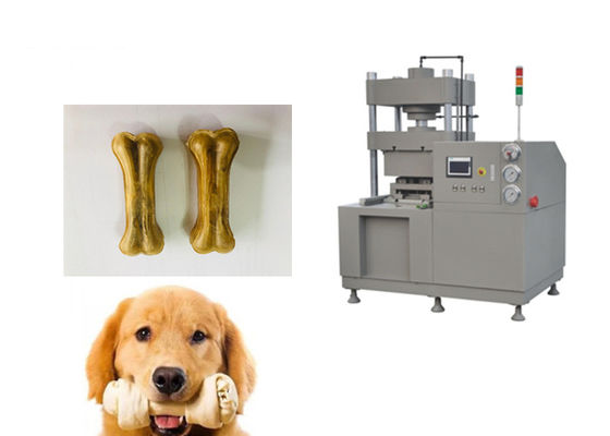 Twin Molds Rawhide Dog Bone Making Machine Perawatan Gigi 20T / 60T