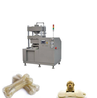 Mesin Pembuat Tulang Anjing Kecepatan Tinggi Bahan Baku Perawatan Gigi Makanan Ringan Menekan