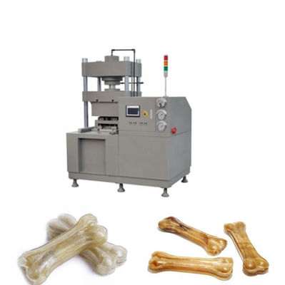 Anjing Tertekan Mengunyah jalur pengolahan makanan hewan peliharaan / mesin makanan hewan peliharaan