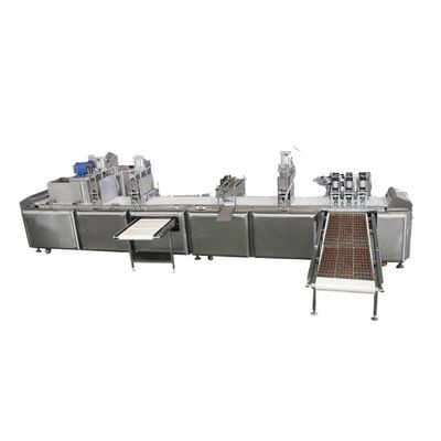 Siemens PLC Codfish Cubes Mesin Pembuat Makanan Anjing Stainless Steel