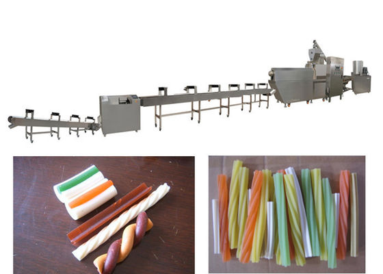 Pet Dog Food Extruder Mesin Pengolahan Makanan Hewan Dengan Kontrol PLC