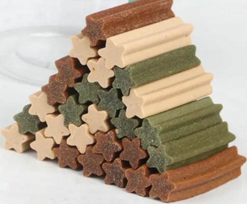 Strip, stick, tulang Bentuk Dog Food Extruder peralatan pengolahan / mesin makanan anjing