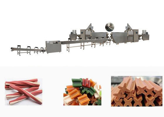 Food Grade Makanan Anjing Stainless Steel Ekstrusi / Mengunyah makanan hewan mesin proses