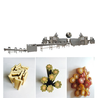 Singe Screw Dog Food Extruder Feed Pellet Production Line dengan sertifikat CE ISO