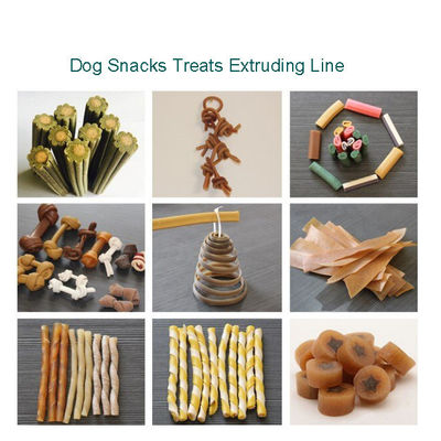 CE ISO9001 Certified Meat Powder Dog Food Extruder untuk makanan ringan Anjing
