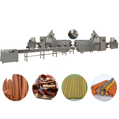 Bone Dog Treats Kecil Kue makanan hewan pengolahan baris, Twist mesin pembuat makanan anjing