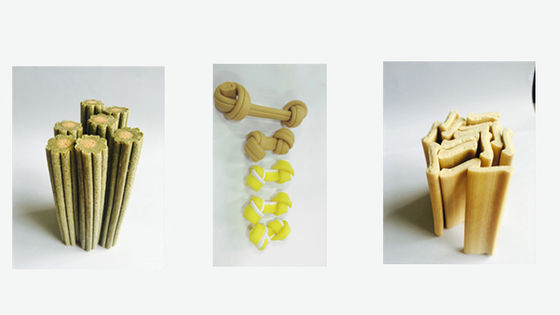 Pet memperlakukan / Anjing makanan membuat mesin / Dog Food Extruder dengan PLC &amp; Touch Screen