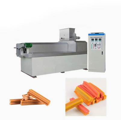 CE Certified Single Screw Extruder Untuk Pet Chewing Snack, Dog Treat