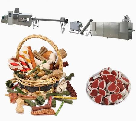 Sepenuhnya stainless steel Dental Care Pet Snacks peralatan pengolahan makanan anjing