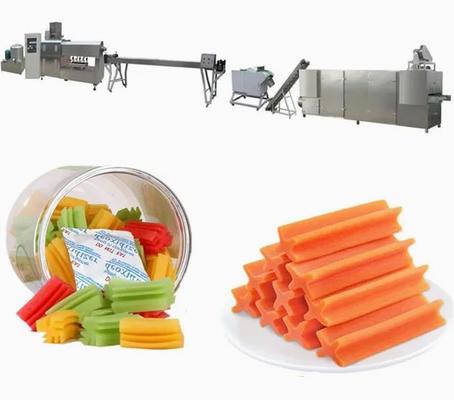 Kapasitas Tinggi Dental Care Pedigree Dog Food Extruder untuk Pet Chewing Bone Toy