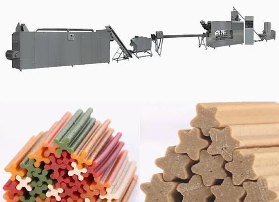 Sepenuhnya otomatis Pet Extruder Machine Stainless Steel Pet Mengobati Extruder