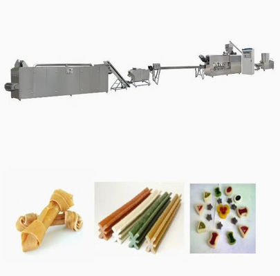 Makanan Anjing Stainless Steel / Chew Snacks Membuat Mesin Extruder