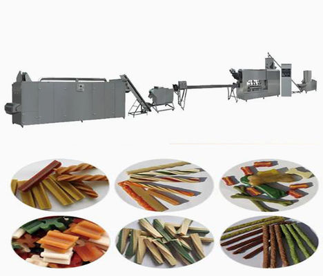 Wellness Dog snack mesin extruder / Processing Line, Mesin Pembuatan Makanan Anjing