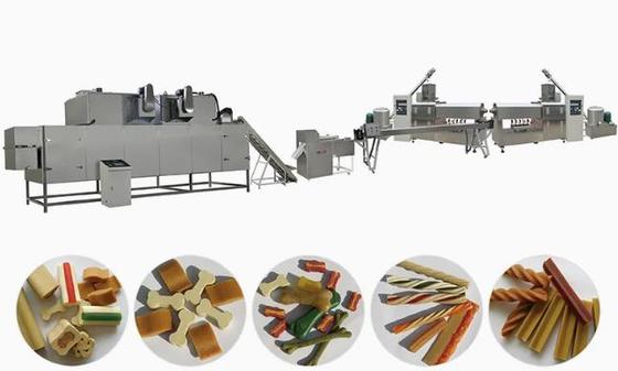 Mesin Pembuat Ekstruder Makanan Anjing Berkelanjutan dan Otomatis Perawatan Gigi Mainan Kunyah Hewan Peliharaan