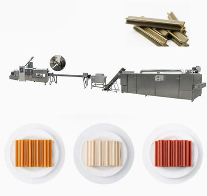 Peralatan Ekstrusi Makanan Hewan Peliharaan Otomatis dan Berkelanjutan 380V / 50Hz 100-150kg/Jam