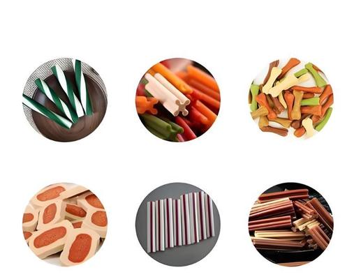 Perawatan Gigi Twisted Pet Mengobati Mesin Extruder Makanan Anjing 145kw 380V