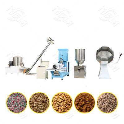 Pet Food & Fish Feed Extruder Mesin Pengolahan Baking dengan Core PLC Motor Component