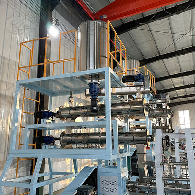 The CE-certified, fully stainless steel Extruded Aquatic Feed Pellet Production Line is sold to process raw materials into nutrient-rich pelleted feed for aquaculture and livestock farming.