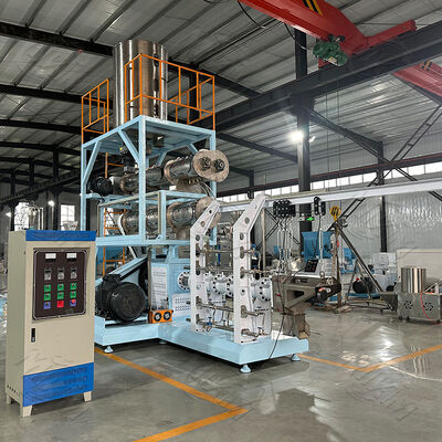 mesin pellet makanan anjing terbaik Air Terapung Pakan Ikan Pellet Processing Line 200kg/H-6000kg/H Hewan Hewan Kucing Hewan Makanan Membuat Mesin Extruder