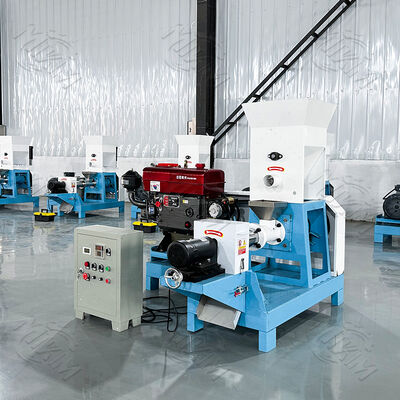 Otomatis 200kg/Hr Float Feed Extruder Palet Buat Ikan Mesin Makanan Anjing Sekrup dan Barel untuk Ikan