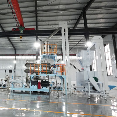 mesin pembuatan pellet hewan peliharaan berkerut kembar 1tph Twin Screws Extruder untuk Floating Fish Feed Plant Mesin Manufaktur Makanan Ikan