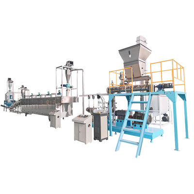 Continuous & Automatic Twin Screw Extruder with 70-110 mm Screw Diameter for Various Shapes Pet Food and Fish Feed Production