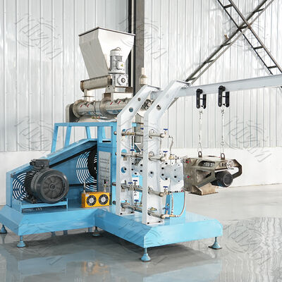 Mesin Ekstruder Baut Kembar Kapasitas Tinggi Basah Ekstruder Baut Kembar Basah / Ekspander untuk Produksi Pakan Ikan Apung dan Pakan Hewan Peliharaan