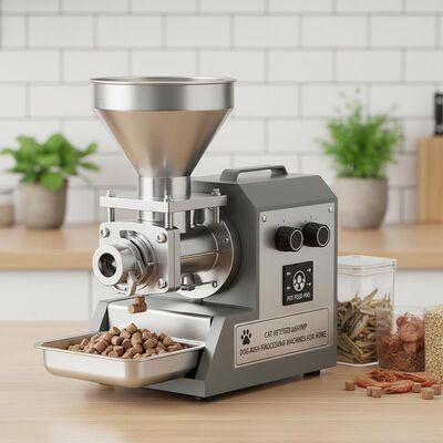 Mesin Extruder Pellet Untuk Kucing Mesin Pengolahan Makanan Anjing Untuk Rumah