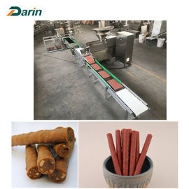 Jalur Meaty Strip Pet Makanan Otomatis Penuh Rapat Tenaga Kerja Hemat Food Grade