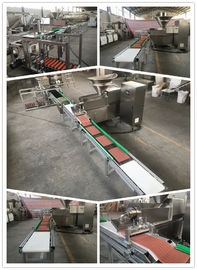 Jalur Meaty Strip Pet Makanan Otomatis Penuh Rapat Tenaga Kerja Hemat Food Grade