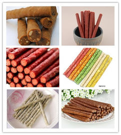 Jalur Meaty Strip Pet Makanan Otomatis Penuh Rapat Tenaga Kerja Hemat Food Grade