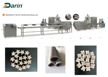 Anjing Memperlakukan Kecepatan Tinggi Memproses Mesin PET Treat, Pet Food Extruder Plant