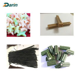Anjing Memperlakukan Kecepatan Tinggi Memproses Mesin PET Treat, Pet Food Extruder Plant