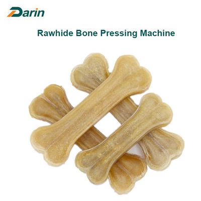 Kulit Babi Rawhide Dog Bone Pressing Machine, peralatan pengolahan makanan hewani